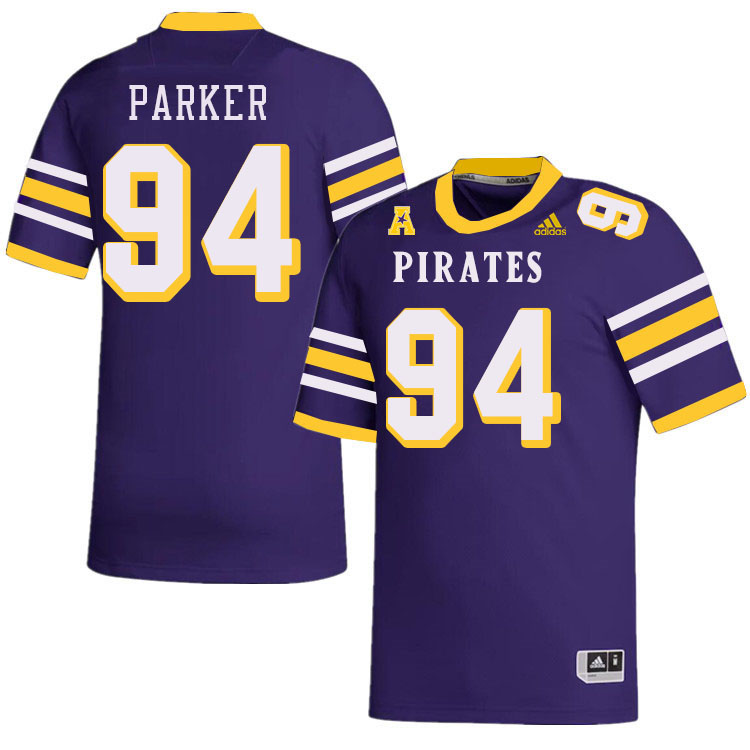 Men #94 Carson Parker ECU Pirates College Football Jerseys Stitched-Throwback